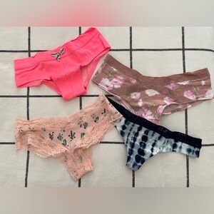 NWT PINK cotton panty pack
